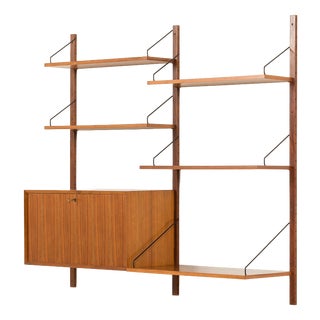 Shelving Unit with Desk in Walnut by Poul Cadovius for Cado, 1960s For Sale