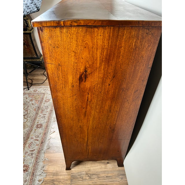 Antique George III Two Over Four Chest With French Feet C. Early 19th Century For Sale - Image 4 of 10