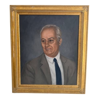 Vintage Gentleman Portrait, Framed For Sale