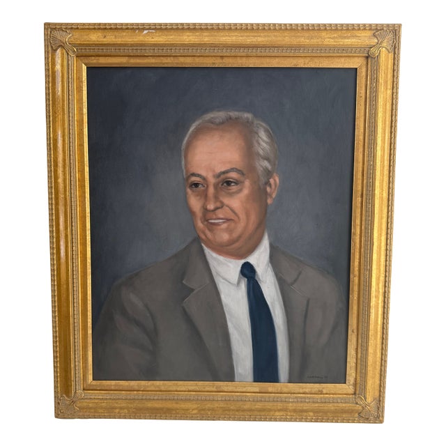 Vintage Gentleman Portrait, Framed For Sale