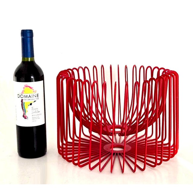 Mid-Century Modern 1990's Scandinavian Modern Red Fruit/Centerpiece Bowl Designed by Ehlén Johansson For Sale - Image 3 of 17