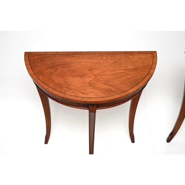 Antique Regency Console Tables, 1950, Set of 2 For Sale - Image 6 of 10