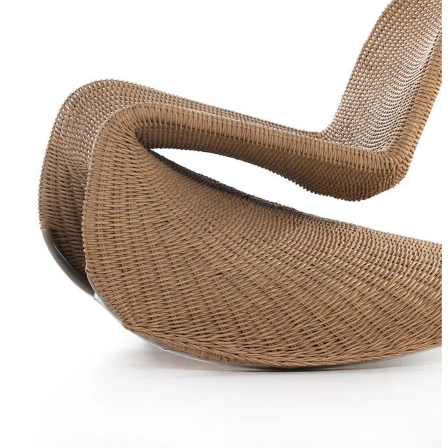 Four Hands Portia Outdoor Rocking Chair, Natural For Sale In Austin - Image 6 of 13