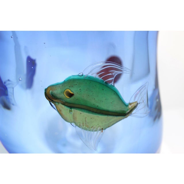 Contemporary Aquarium Vase by Pino Signoretto For Sale - Image 3 of 10