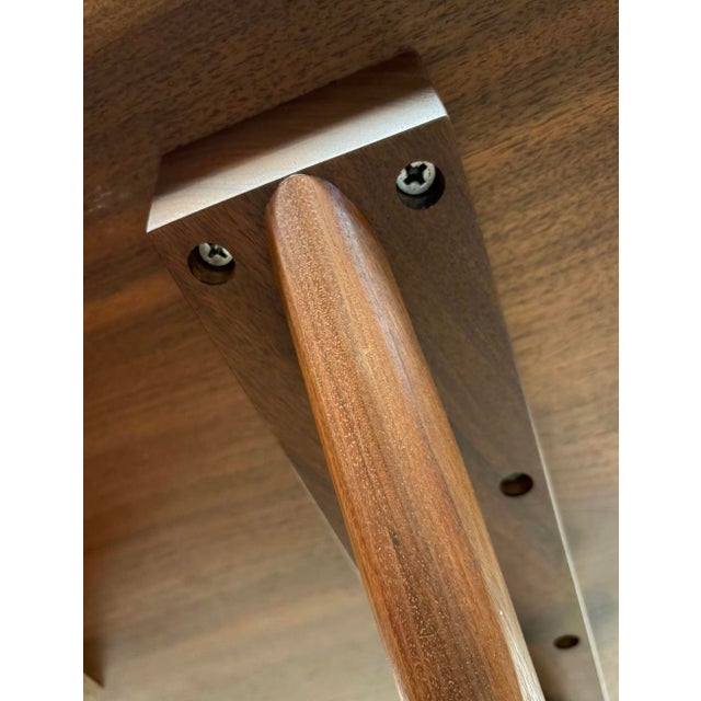 Wood Late 20th Century Mira Nakashima 'Conoid' Walnut Desk Signed For Sale - Image 7 of 14