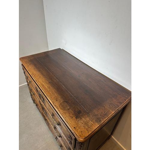Antique French Oak Commode For Sale - Image 4 of 5