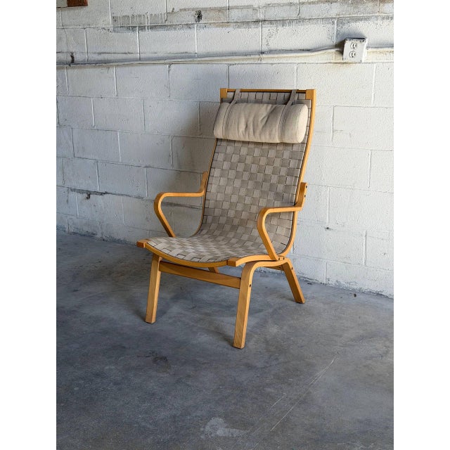Mid 20th Century Mid 20th Century Attributed to Finn Østergaard “Albert” Bentwood Lounge Chair for Kvist Møbler, Denmark For Sale - Image 5 of 9