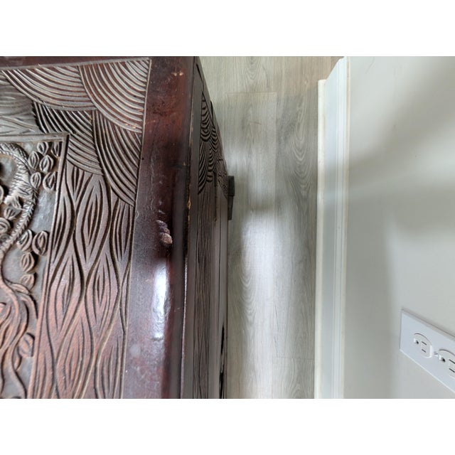 Early 20th Century Chinese Carved Camphor Wood Blanket Chest/Trunk For Sale - Image 9 of 9