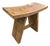 Andrianna Shamaris Minimalist Teak Wood Bench For Sale