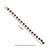 26.55 Ct Natural Red Garnet Statement Tennis Bracelet With Diamonds - Anniversary Gift For Sale - Image 11 of 14