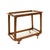 Crafted from rich teak wood with a warm finish, this sleek rectangular design features two tinted glass shelves that...