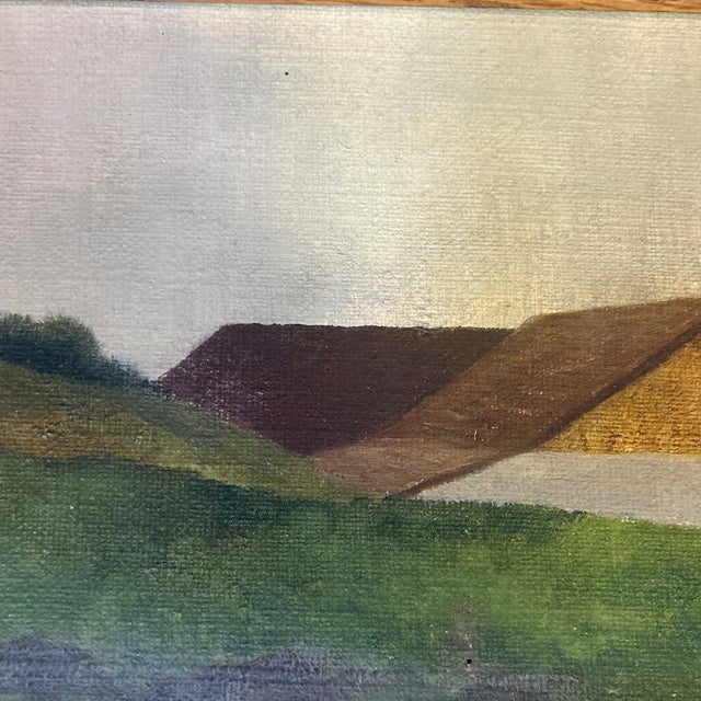 1940’s original rustic moody landscape painting. Measures 10x8 or 12.5x10.5 framed. Check out my shop Robins Egg Gallery...