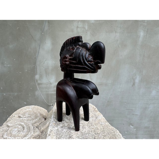 Vintage African Hand-Carved Wood Baga Style Fertility Figure, 1950s For Sale - Image 18 of 18