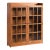 Mission Oak 2 Door Bookcase With Glass Doors - Michael's Cherry For Sale