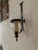 English Vintage Large Brass Hurricane Sconce For Sale - Image 3 of 3