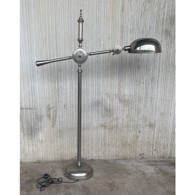 Mid-Century Modern Mid-Century Modern Industrial Total Adjustable Floor Lamp For Sale - Image 3 of 12