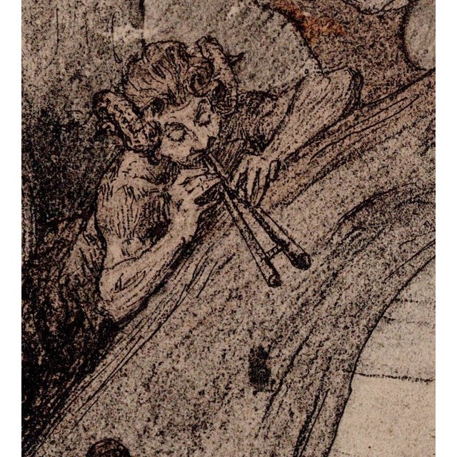 Late 19th Century Paul-Albert Laurens, Le Bain des Nymphes, 1898, Lithograph on Paper For Sale - Image 5 of 11