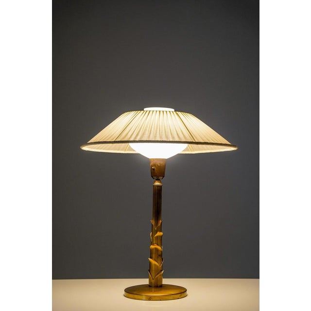 Swedish Brass Table Lamp, 1950s For Sale - Image 13 of 14