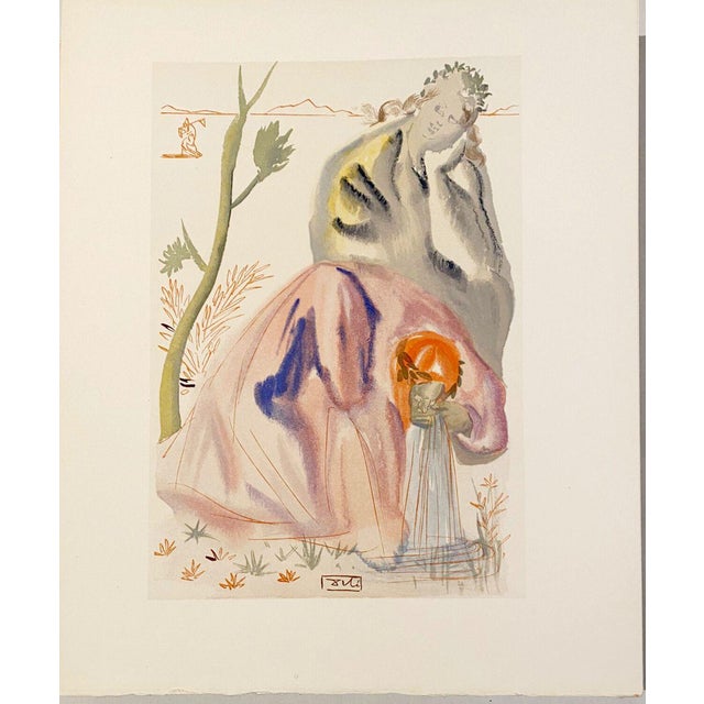 Salvador Dali, The Divine Comedy: Purgatory 21, The Source, 1963, Original Engraving For Sale