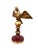 1980s European Carved Wood Bird Sculpture on Finial 9.5" H For Sale - Image 5 of 9