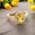 Traditional Natural Citrine Diamond Ring 6.5 14k Yellow Gold 1.74 TCW Certified For Sale - Image 3 of 14
