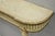 Beige Vintage French Provincial Louis XVI Distress Cream Painted Wall Console Table For Sale - Image 8 of 15