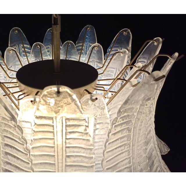 Vintage Italian Murano Glass Chandelier, 1980 For Sale - Image 3 of 18