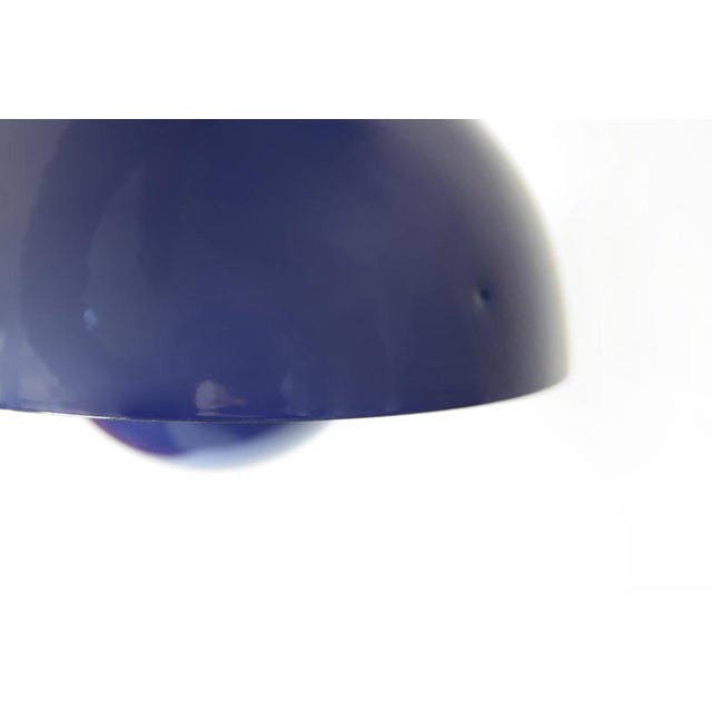 1970s Blue Flowerpot Pendant Lamp by Verner Panton for Louis Poulsen, 1970s For Sale - Image 5 of 6