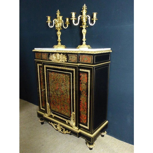 Antique Marquetry Inlaid Buffet For Sale - Image 9 of 12
