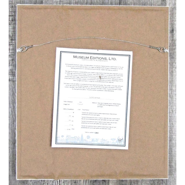 Charles Fazzino 3d Construction Silkscreen Serigraph "Slots of Fun" White Frame For Sale - Image 16 of 18