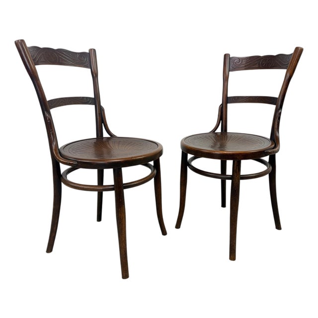 Dining Chairs by J&J Kohn, 1890s-1910s, Set of 2 For Sale