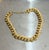 Mid-Century Modern Monet Gold Tone Chunky Chain Link Necklace For Sale - Image 3 of 4