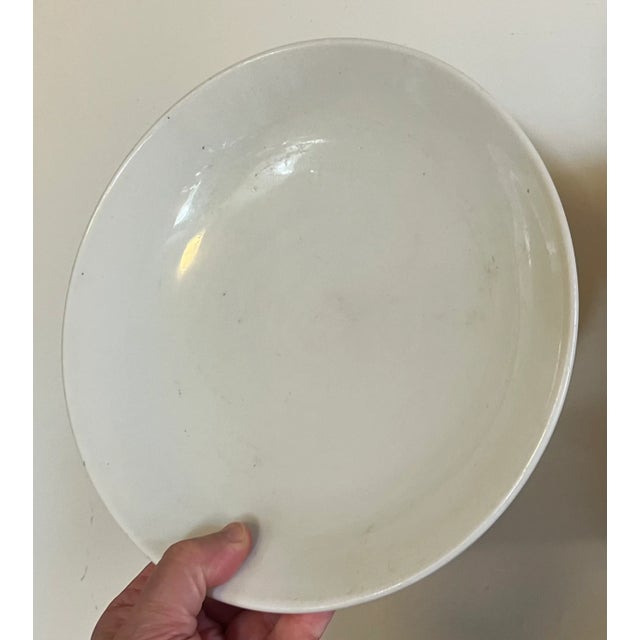 Antique 19th Century Chinese Monochrome White Blanc De Chine Porcelain Low Bowl For Sale - Image 12 of 18