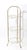 This vintage Hollywood Regency faux bamboo three-tier étagère features a polished brass frame and three circular glass...