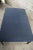 Wood Vintage Parsons Style Minimalist Modern Cocktail Table Blue Ottoman Foot Stool Footrest 61" For Sale - Image 7 of 12