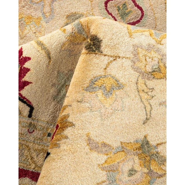 Textile Mogul, One-of-a-Kind Hand-Knotted Area Rug in Ivory, 10' 3" x 14' 1" For Sale - Image 7 of 8