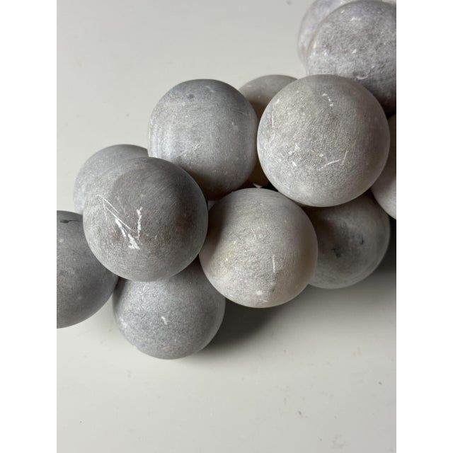 Grey Alabaster Grape Cluster For Sale - Image 6 of 18