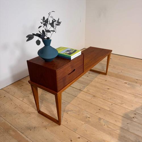 Telephone Bench by Kai Kristiansen for Aksel Kjersgaard, 1960s For Sale - Image 3 of 7