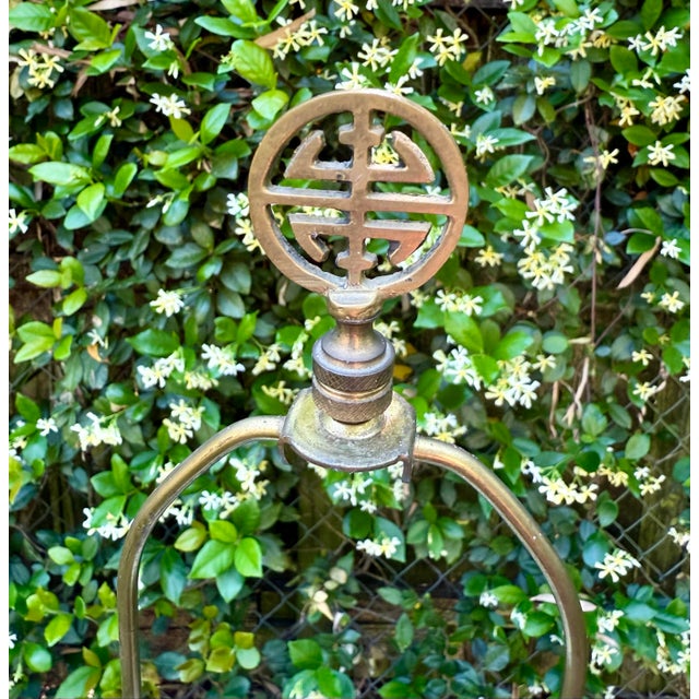 Large Vintage Chinese Famille Rose Porcelain Vase Lamp For Sale - Image 4 of 12