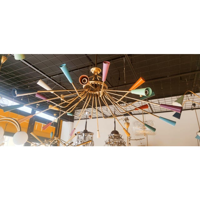 Sputnik Lamp with Multoloror Lights from Stilnovo For Sale - Image 10 of 18