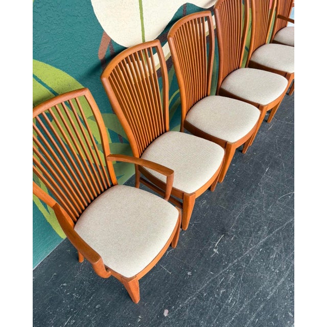 Late 20th Century Danish Modern Teak Dining Set For Sale - Image 5 of 17