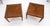 Wood Pair of Mid Century Modern Square Walnut Side End Tables Removable Legs MINT! For Sale - Image 7 of 12