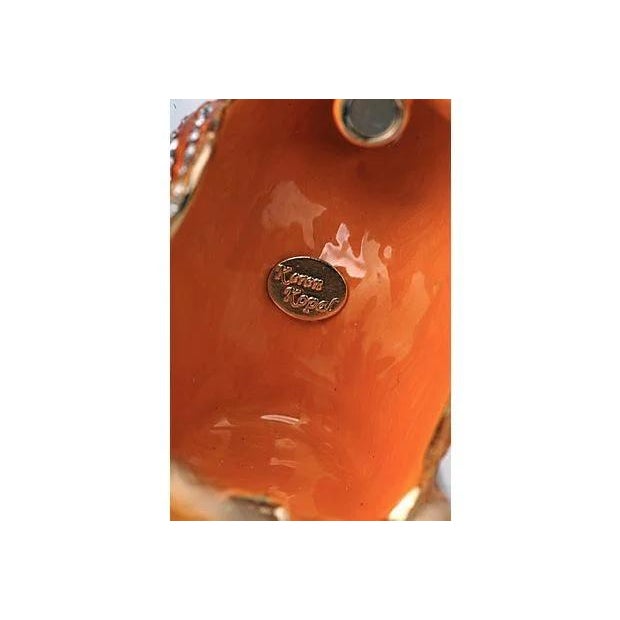 Metal Vintage Keren Kopal Rooster Trinket Box For Sale - Image 7 of 7