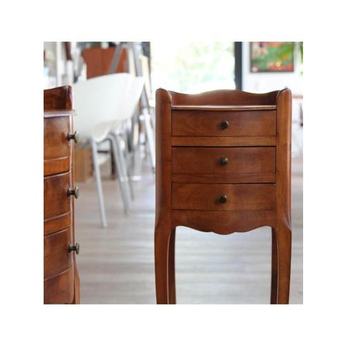 Wood Petit Bedside Tables, France, 1920, Set of 2 For Sale - Image 7 of 17
