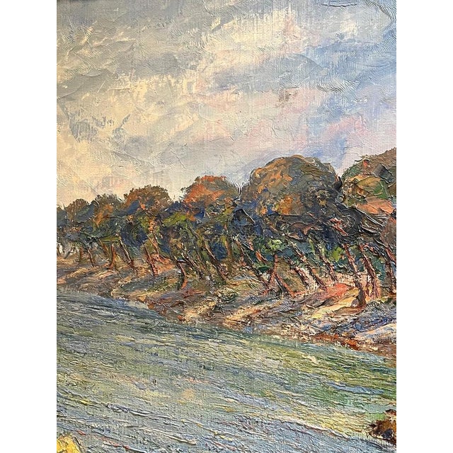 Gold Stephan Kergur, Mangroves, Oil on Canvas For Sale - Image 8 of 16