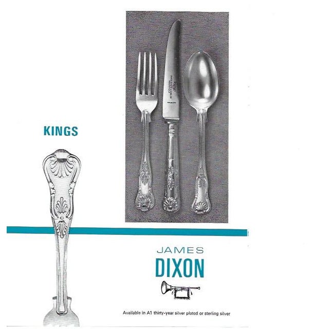 Ref # Kin 9400 - Pattern : Kings Photo Complete European Cutlery Set for 12, including Fish Eaters & Serving Pieces 133...