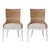 Shoreline Siesta Key Dining Chairs, White - Set of 2 For Sale