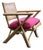 Vintage Mid-Century Modern Rattan Lounge Chair Manufactured by the Company Rattan Art in the Philippines. For Sale