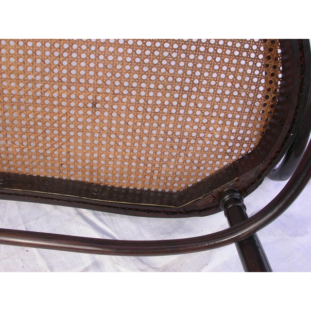 Vintage Straw Sofa from Jacob & Josef Kohn, 1890s For Sale - Image 6 of 11