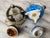Late 20th Century Moriage Hand-Painted Porcelain Incense Holders- a Pair For Sale - Image 6 of 9